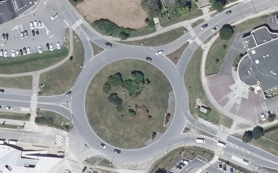 Vue aérienne du Rond-Point du Crouesty