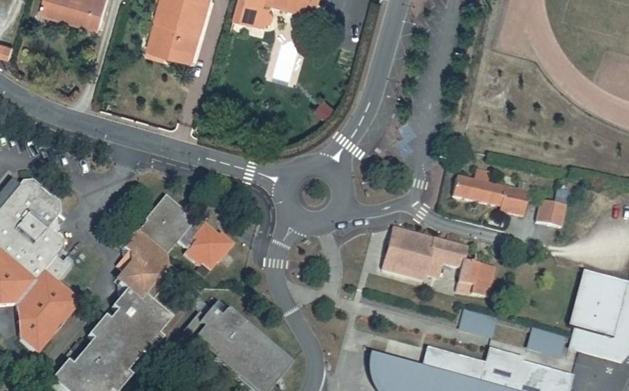 Vue aérienne du Rue de la Cailletière