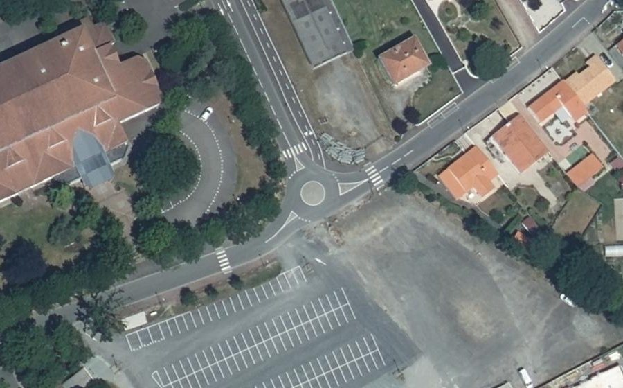 Vue aérienne du Rue des Plantes
