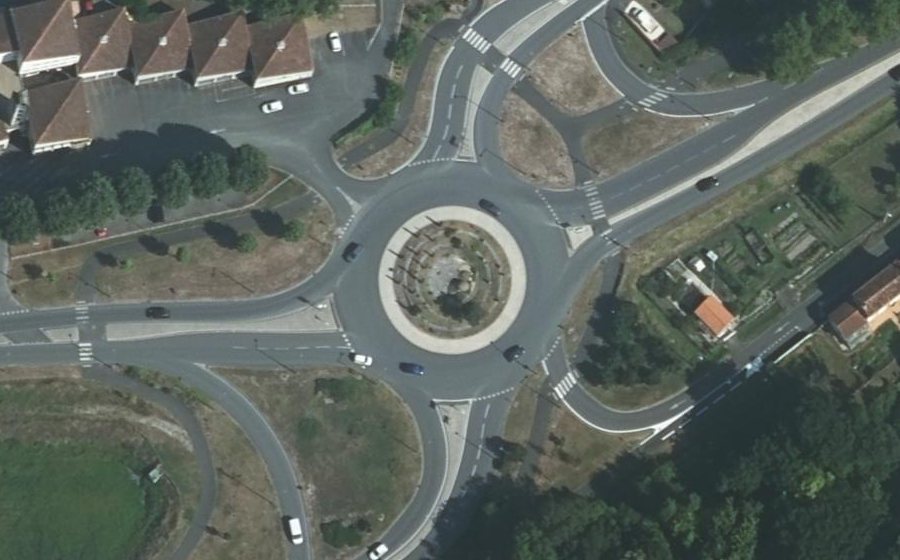 Vue aérienne du Giratoire de la Charente-Maritime