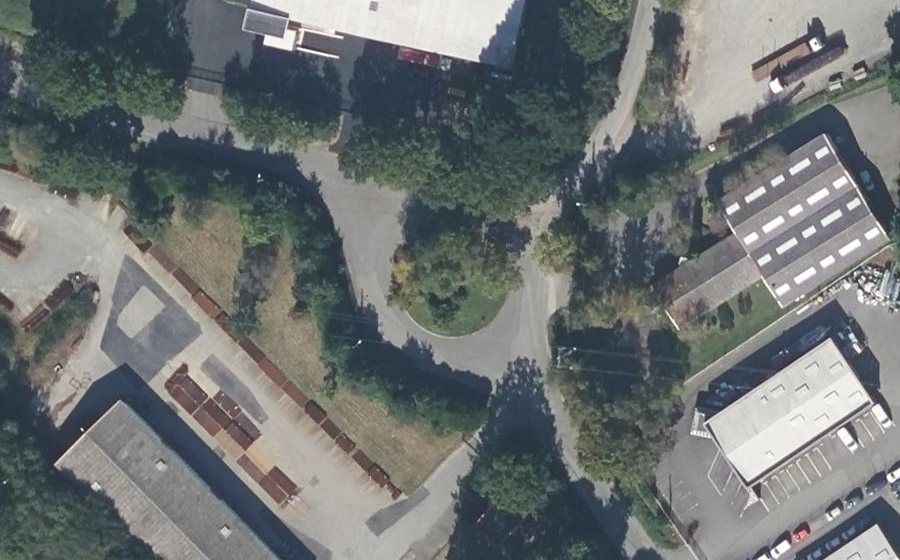 Vue aérienne du Rond-point anonyme n°66928569