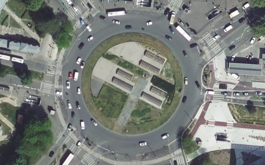 Vue aérienne du Place Barthélémy Dorez