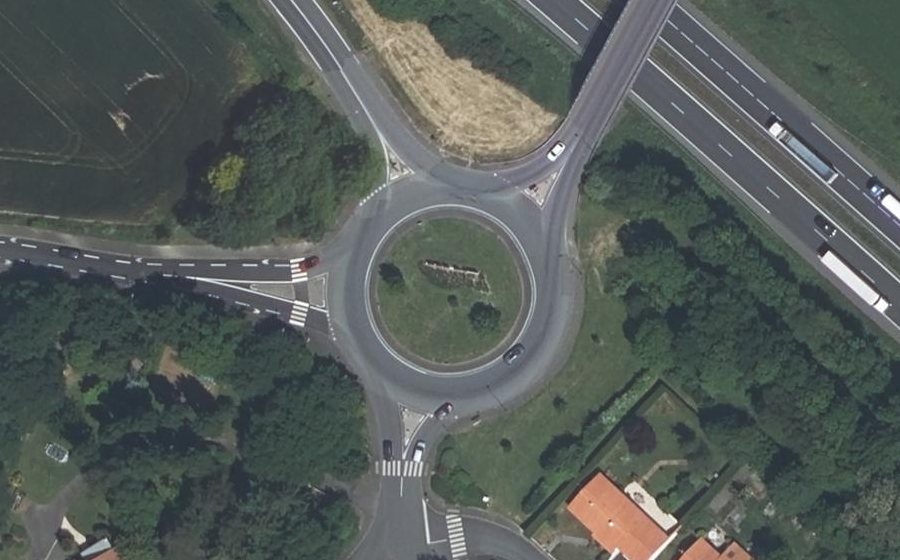 Vue aérienne du Rond-Point de la Surchère