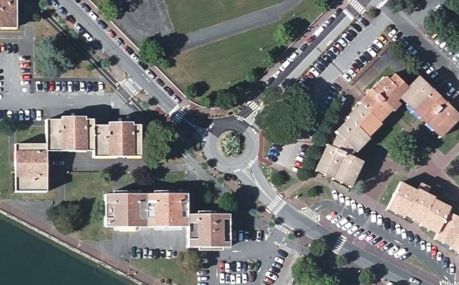 Vue aérienne du Avenue Pierre Larramendy