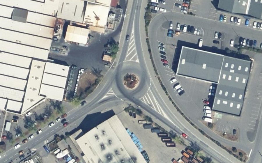Vue aérienne du Avenue des Genevriers