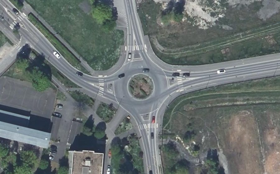 Vue aérienne du Rond-Point de Brimontel