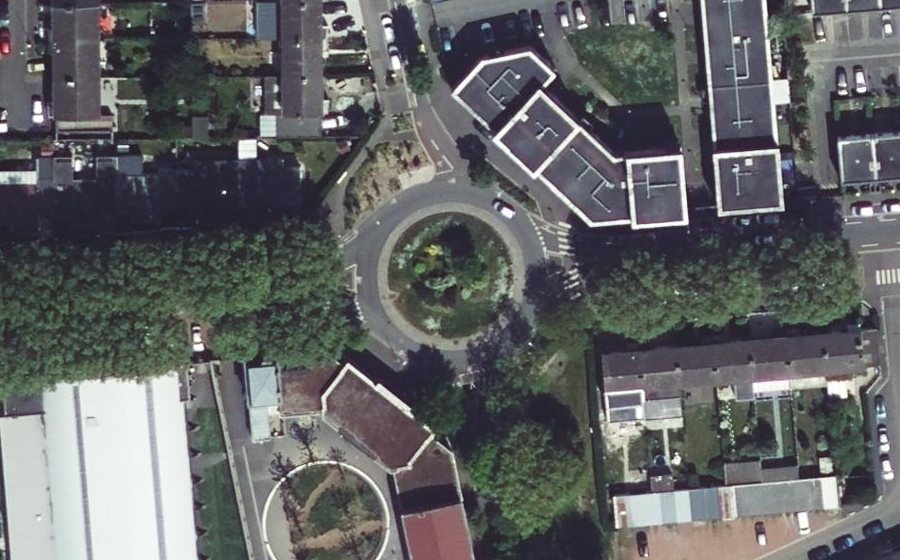 Vue aérienne de la Place Albert 1er