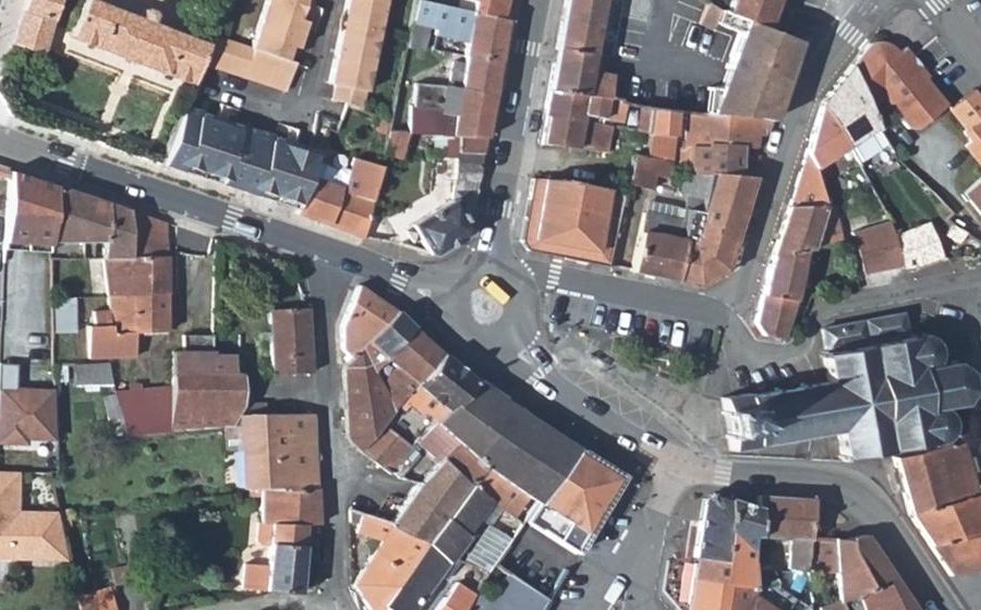 Vue aérienne du Place de Bretagne
