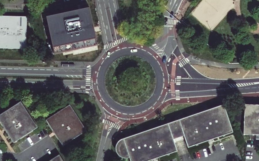 Vue aérienne du Rond-Point des Performeurs
