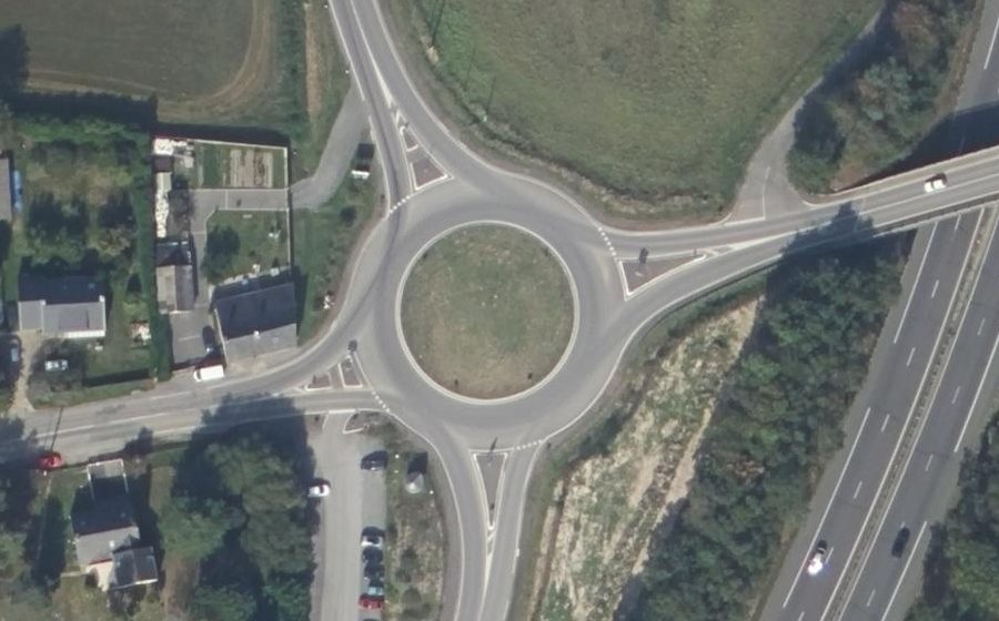 Vue aérienne du Rond-Point de Bel-Air