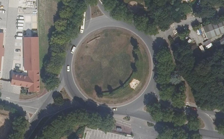 Vue aérienne du Rond-Point François Mitterrand