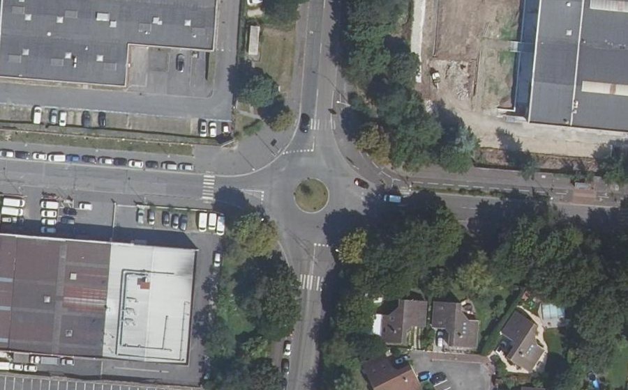 Vue aérienne du Boulevard des Astronautes