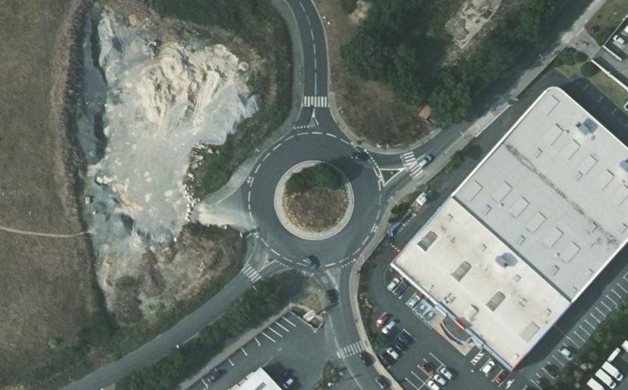 Vue aérienne du Rond-Point des Pays-Bas