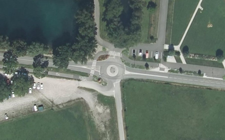 Vue aérienne du Rue de Muttersholtz