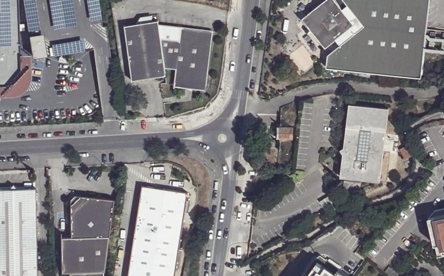 Vue aérienne du Rue Gaston de Flotte