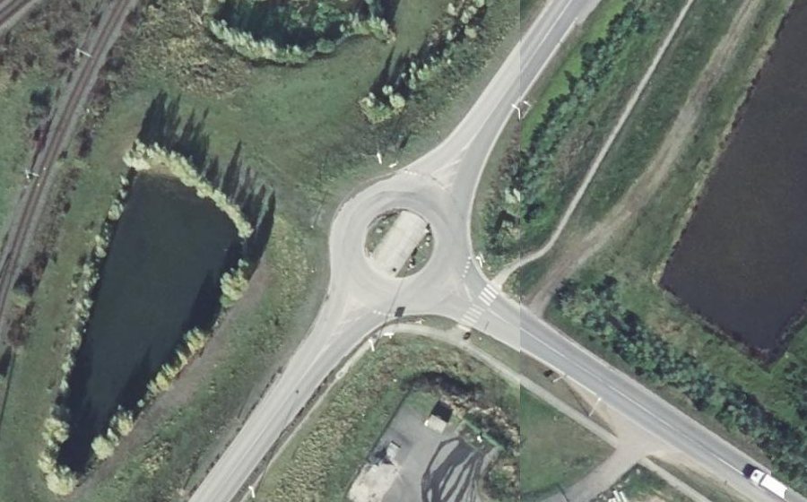 Vue aérienne du Rond-point anonyme n°675956843