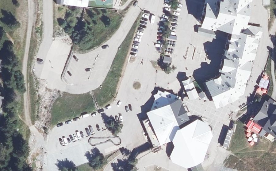 Vue aérienne du Place de l'Olmet