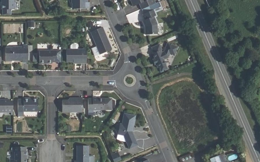 Vue aérienne du Avenue de l'Europe