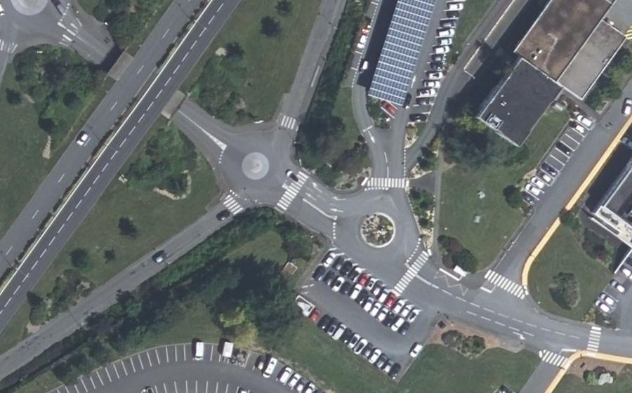 Vue aérienne du Rue de Marengo
