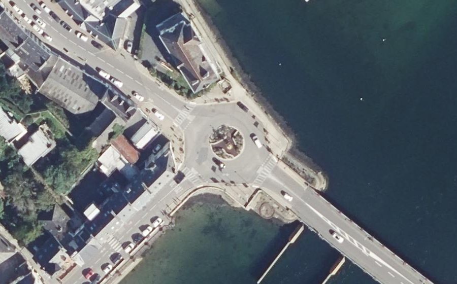 Vue aérienne du Rond-Point de la Libération