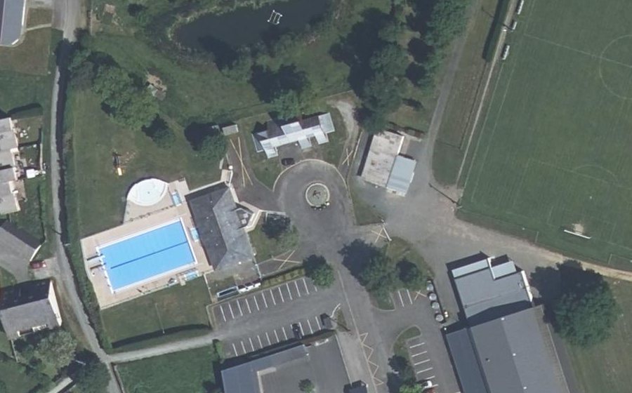 Vue aérienne du Allée des Sports