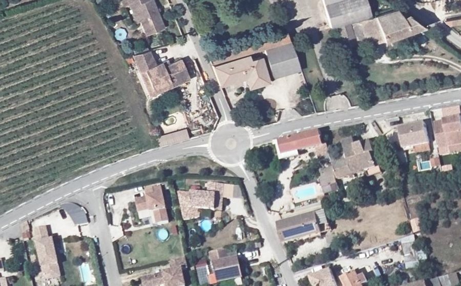 Vue aérienne du Chemin de Montlezon
