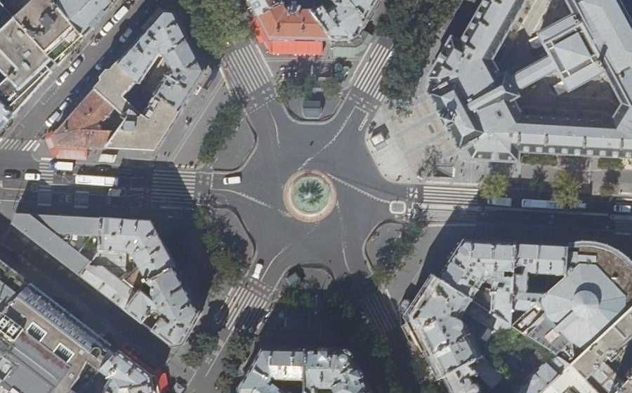 Vue aérienne du Place Gambetta