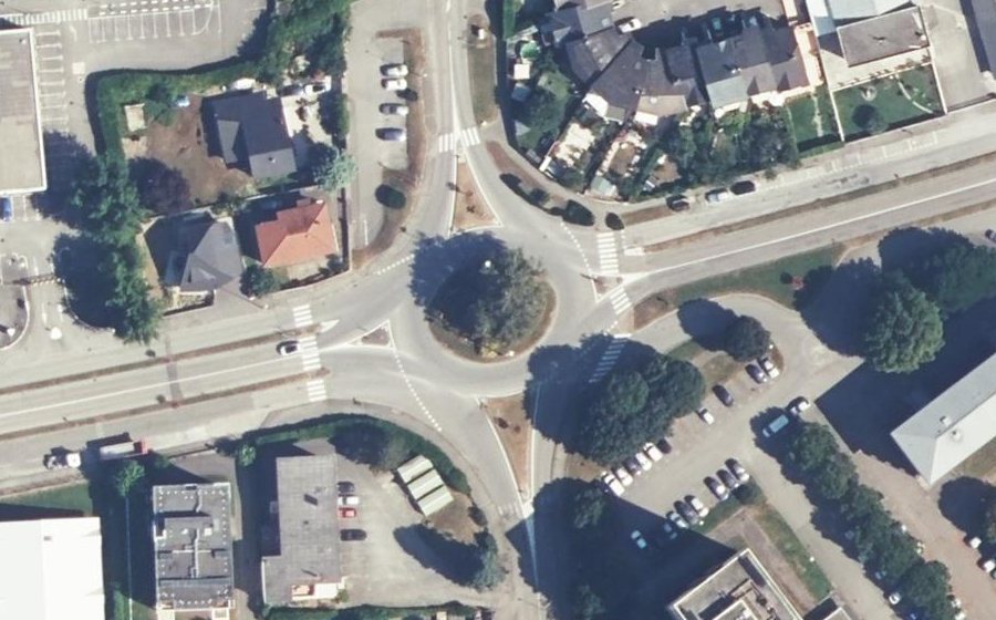 Vue aérienne du Rond-Point Charles de Gaulle