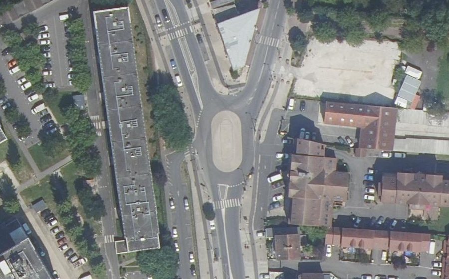 Vue aérienne du Boulevard John Fitzgerald Kennedy