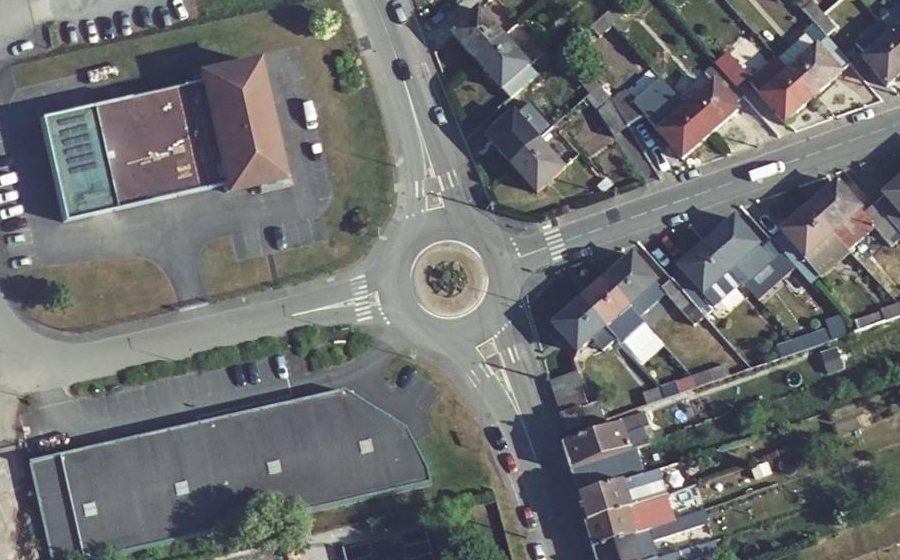Vue aérienne du Rue Jean Jaurès