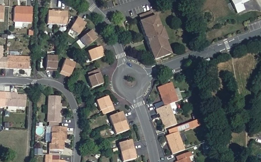 Vue aérienne du Rond-Point Jean Baptiste Durand