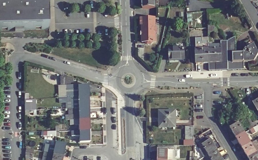 Vue aérienne du Rue de l'Égalité