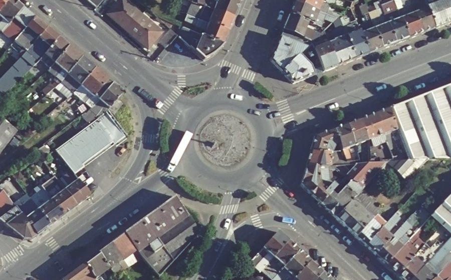 Vue aérienne du Place Dampierre
