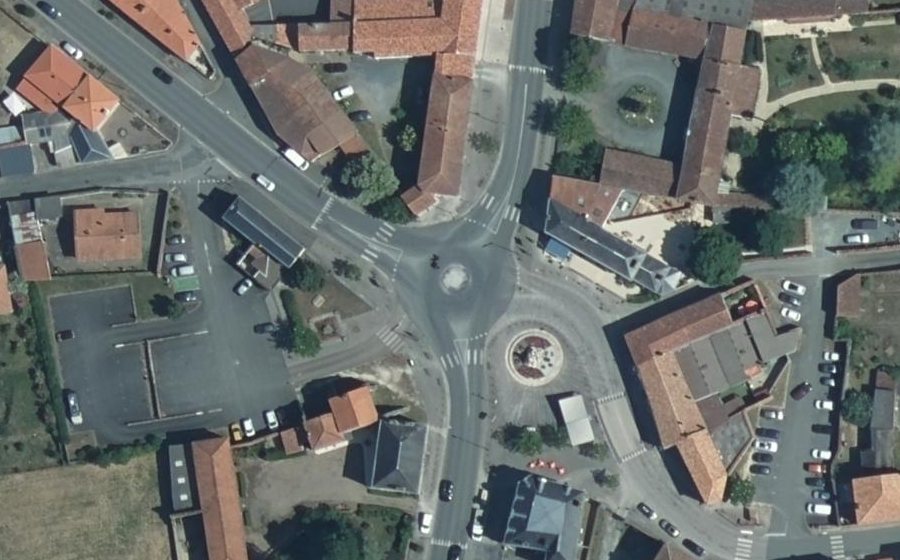 Vue aérienne du Place Georges Clemenceau