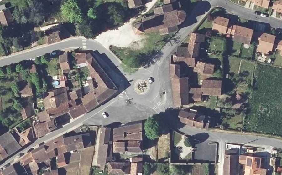 Vue aérienne du Place Jules Fonmarty