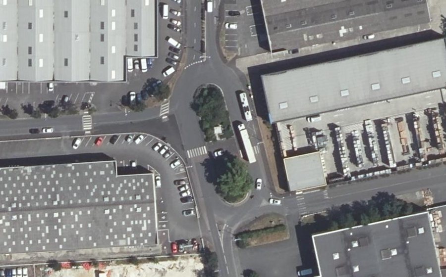 Vue aérienne du Rue Charles Coulomb