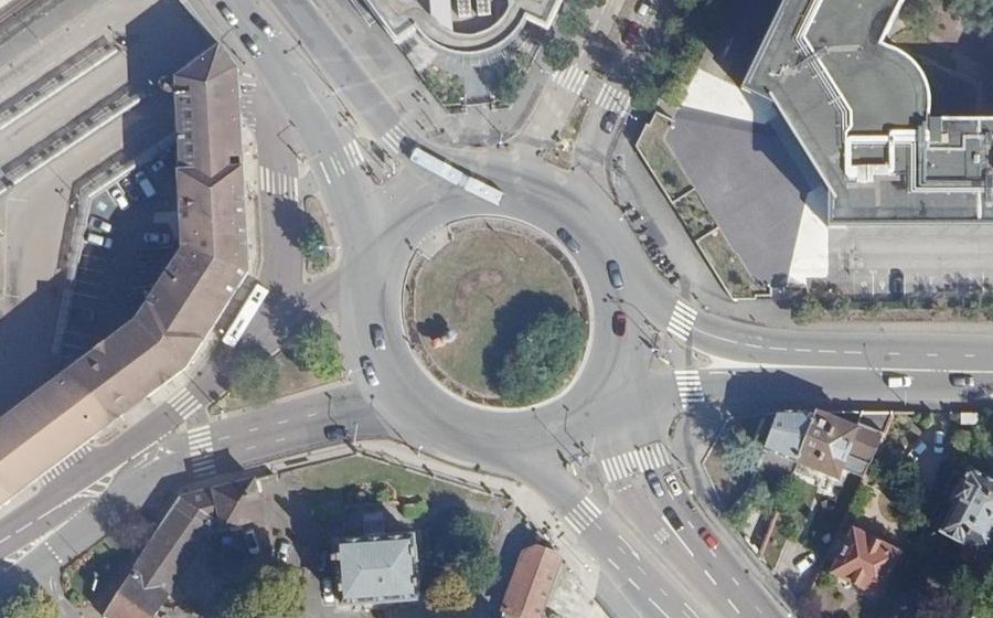 Vue aérienne du Place de l'Europe