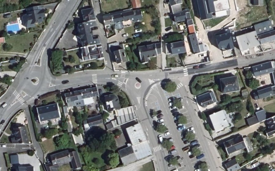 Vue aérienne du Rue Victor Golvan