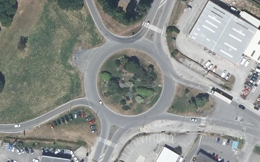 Vue aérienne du Avenue de la Libération