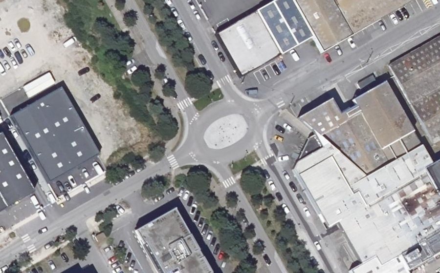 Vue aérienne du Rue Alain Dordelin