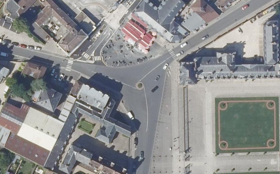 Vue aérienne du Place du Général de Gaulle
