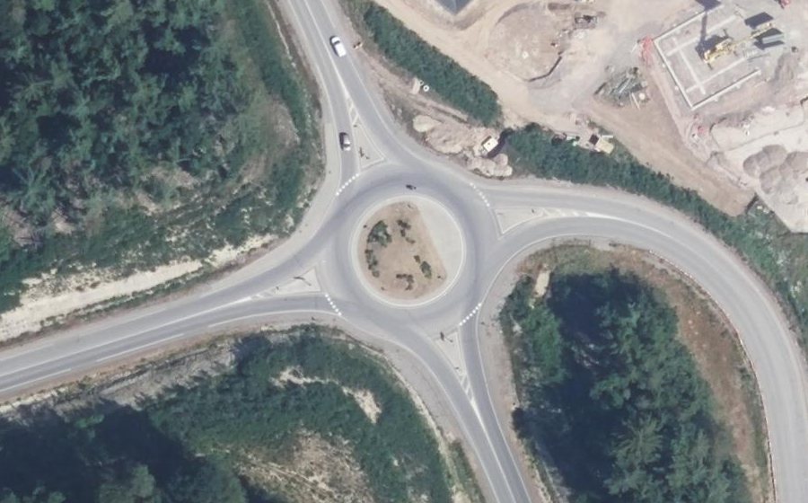 Vue aérienne du Giratoire de Razimont