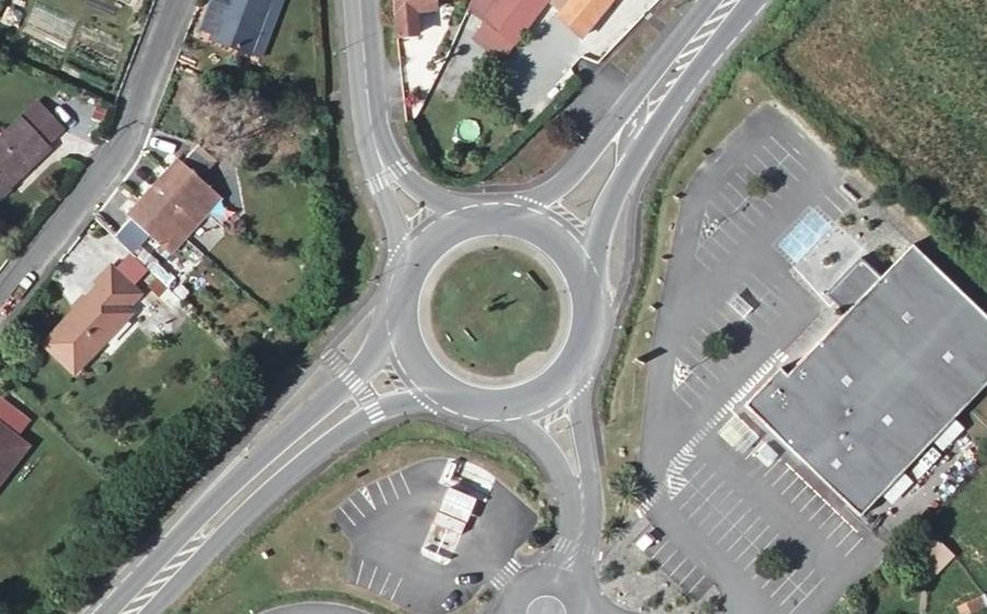 Vue aérienne du Rond-Point ADAPEI