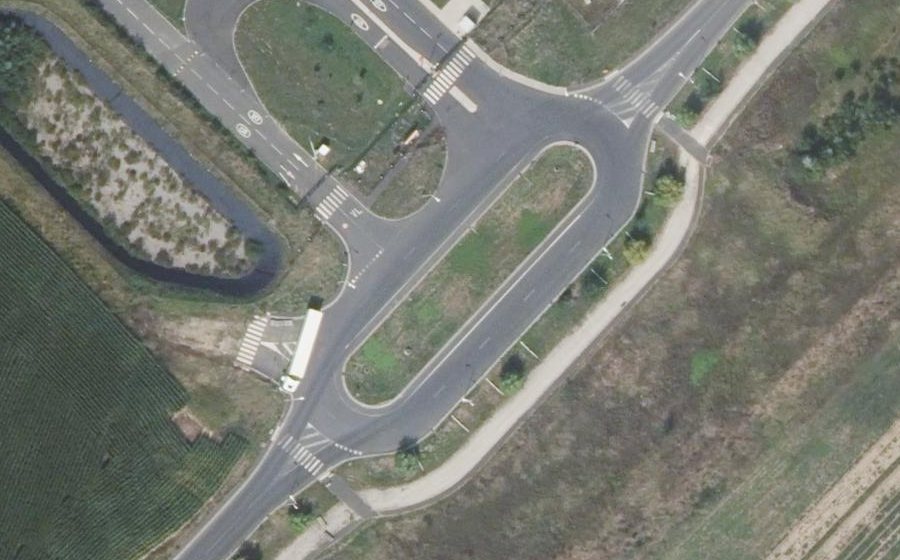 Vue aérienne du Avenue du Centre d'Essais en Vol