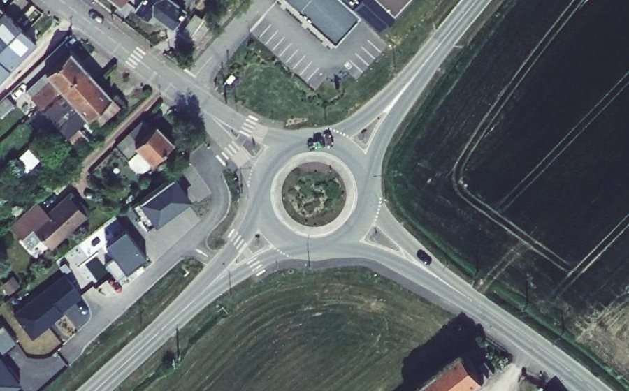 Vue aérienne du Rond-Point du Moulin