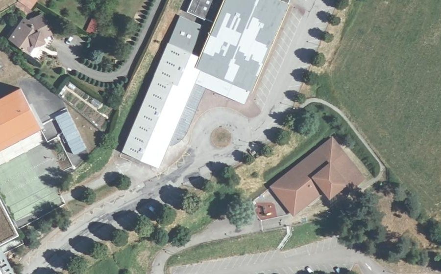 Vue aérienne du Rue Régis Ploton