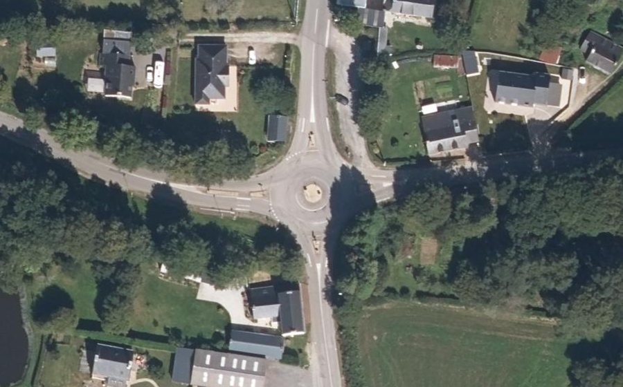 Vue aérienne du Giratoire du Croiseau