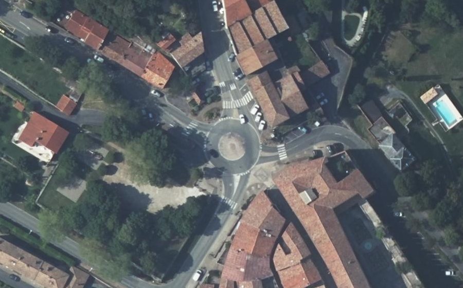 Vue aérienne du Place du Mercadial