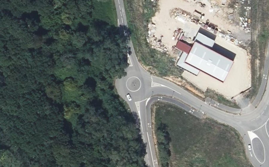 Vue aérienne du Route de la Grisière