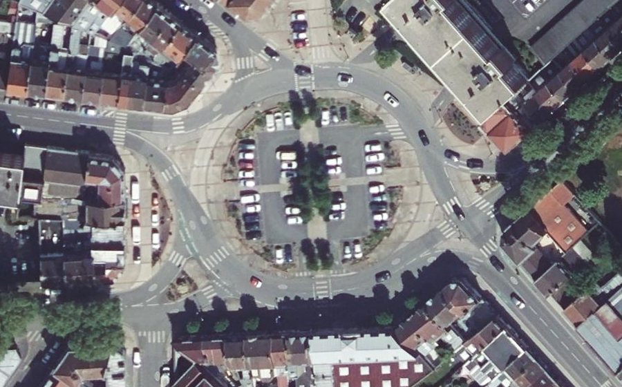 Vue aérienne de la Place Jules Guesde